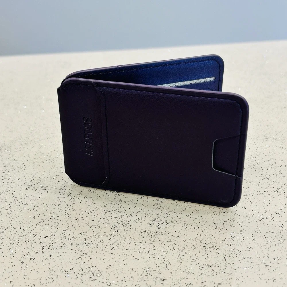 Magnetic‎ MagSafe Wallet Adjustable Stand, ASAPDOS, Purple, New Out Of Box